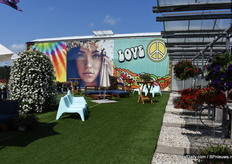 Outside at MNP Flowers.